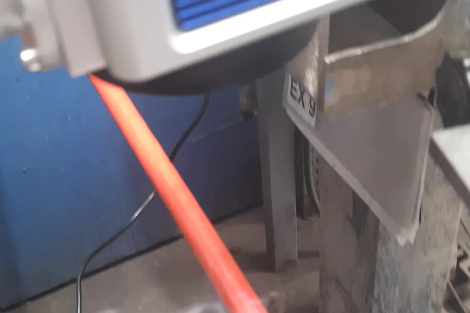 PVC boru ve profil lazer markalama örneği